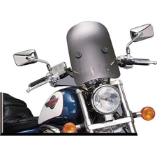 HD-3 Tombstone Windshield Dark Smoke with Black Hardware 7/8" & 1" HD-3-SMOKE