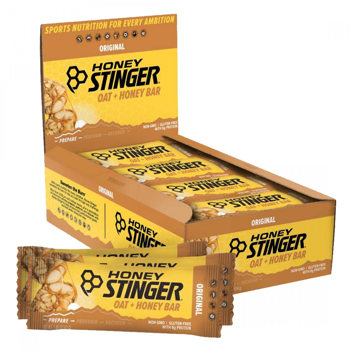 Овсяные батончики Honey Stinger Oat Медовые энергетические батончики - Без глютена без ГМО полезные овсяные хлопья - 9290₽