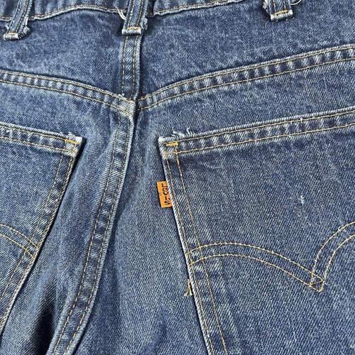 Vintage 80s Levi’s 646-0217 Denim Bell Bottoms Jeans Mens 30x32 Orange Tab Flare - Picture 3 of 11