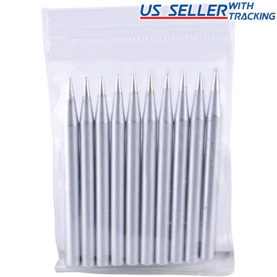 Delcast 10x Lead-free Replacement Pencil Soldering Tip Solder Iron Tips 60W