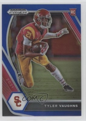 2021 Panini Prizm Draft Picks Blue 2/199 Tyler Vaughns #160 Rookie RC 0q5p