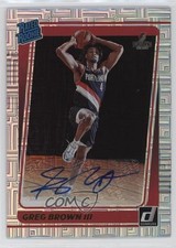 2021 Panini Donruss Rated Rookie Choice Signatures Greg Brown III #245 Auto 0s9t