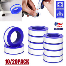 20Pcs Premium Plumbers Tape, Teflon Tape, PTFE Thread Seal Tape, High-Density US