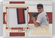 2023 Panini National Treasures Colossal Materials Holo Gold /25 Max Rajcic 4s2