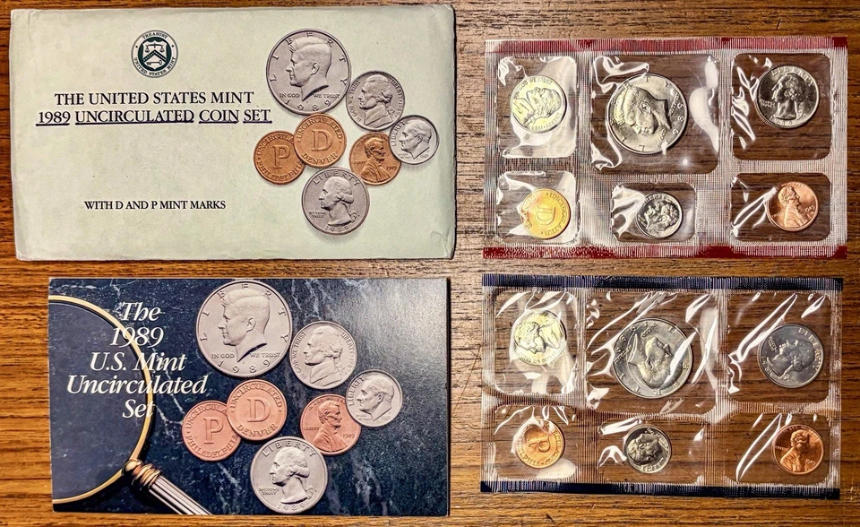 Six US Mint Sets P&D; 1989 ‘90 ‘91 '92 '93 '94; Sealed OGP; FREE SHIPPING - Image 3 of 4