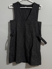 Kate Spade Saturday Dress Womens XS Side Buckle Shift Charcoal Wool Blend