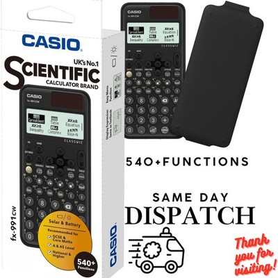 Casio FX-991CW Advanced Sci Calc 540+ Funktionen A/AS Prüfung NEU