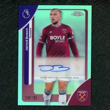 2025-26 Topps Chrome Jarrod Bowen Auto Aqua 158/199 West Ham United ZD6301