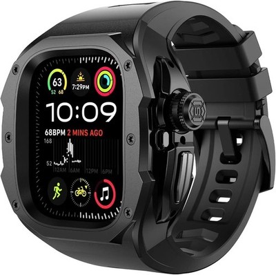 Rugged Bumper Band with Case for Apple Watch Ultra 3 2 1 49Mm（1-Second Quick Ins