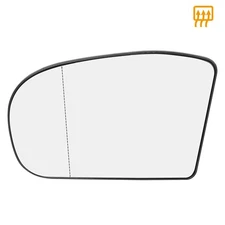 Left Side Heated Wing Mirror Glass w/ Backing for Mercedes-Benz C 230 2002-2007