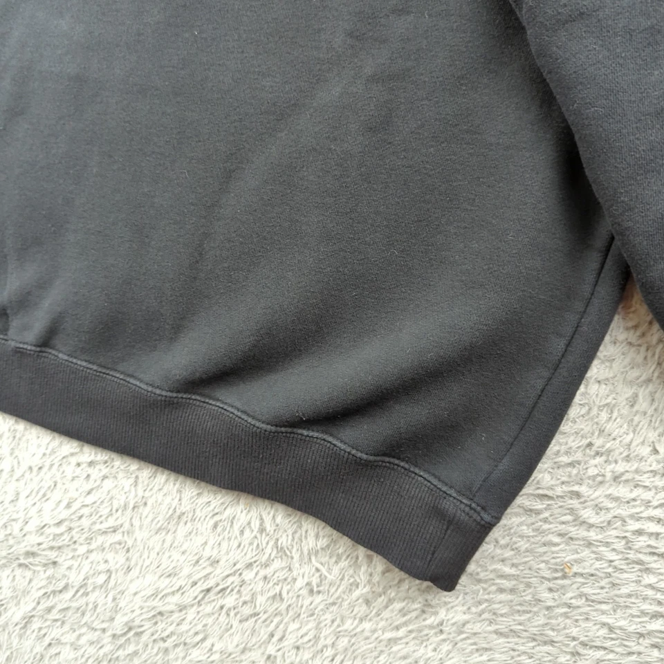 Sudadera con Capucha Y2K Big Dogs Para Hombres XS Negra Calce Cuadrado Tribal Manga Llama Logotipo Golpeado Foto 4 de 4