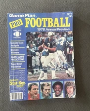 Game Plan Pro Football 1978 Preview Magazine Bert Jones Bob Frieze Craig Morton
