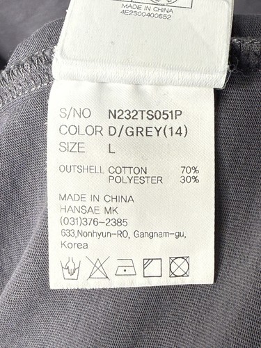 Brooklyn Nets NBA Large Gray Graphic T-Shirt B Logo Short Sleeve Cotton Blend - Picture 6 of 6