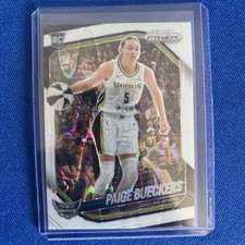 Paige Bueckers - 2025 Panini Prizm WNBA - White Seismic Prizm RC #5 Dallas Wings