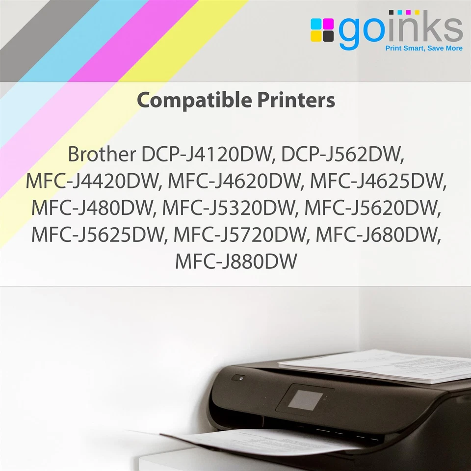 4 Black Ink Cartridges for use with Brother MFC-J4420DW, MFC-J5320DW, MFC-J680DW - Image 2 of 4