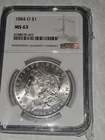 1884-O Morgan Silver Dollar NGC MS 63