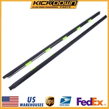 2PCS Door Weather Strip Window Belt Seal Molding Trim Fit For 96-00 Honda Civic