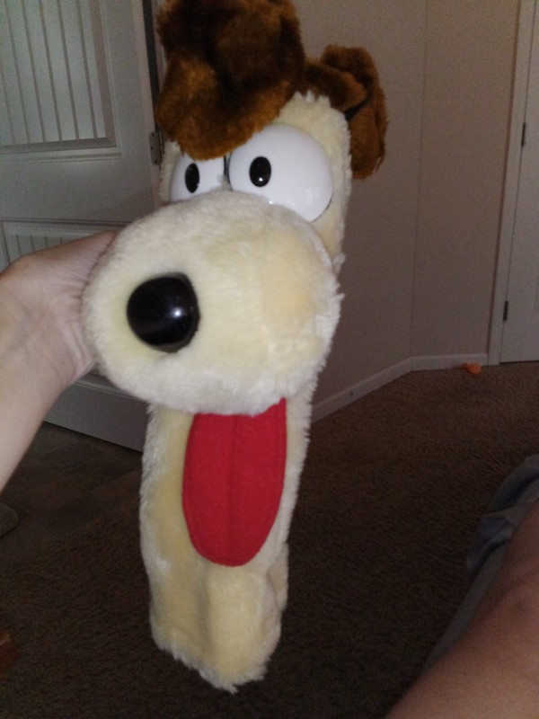 Garfield Odie Vintage Plush Stuffed Dog, Medium 14-24 in, 1980