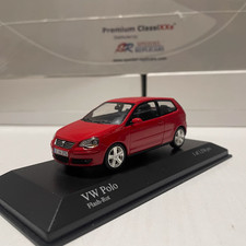1:43 Minichamps Volkswagen VW POLO 9N3 2005 Red Diecast Model