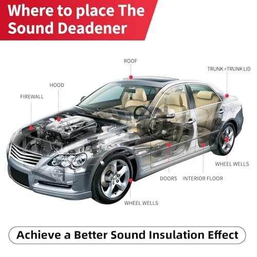 Sound Deadening Foam(6mm) 18sqft - Aluminum Hood Insulation Pad, Noise 236mil - Picture 7 of 8