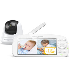 Paris Rh ne Paris Rhne Baby Monitor 5.5 1080P Split Screen Baby Video 2-Way