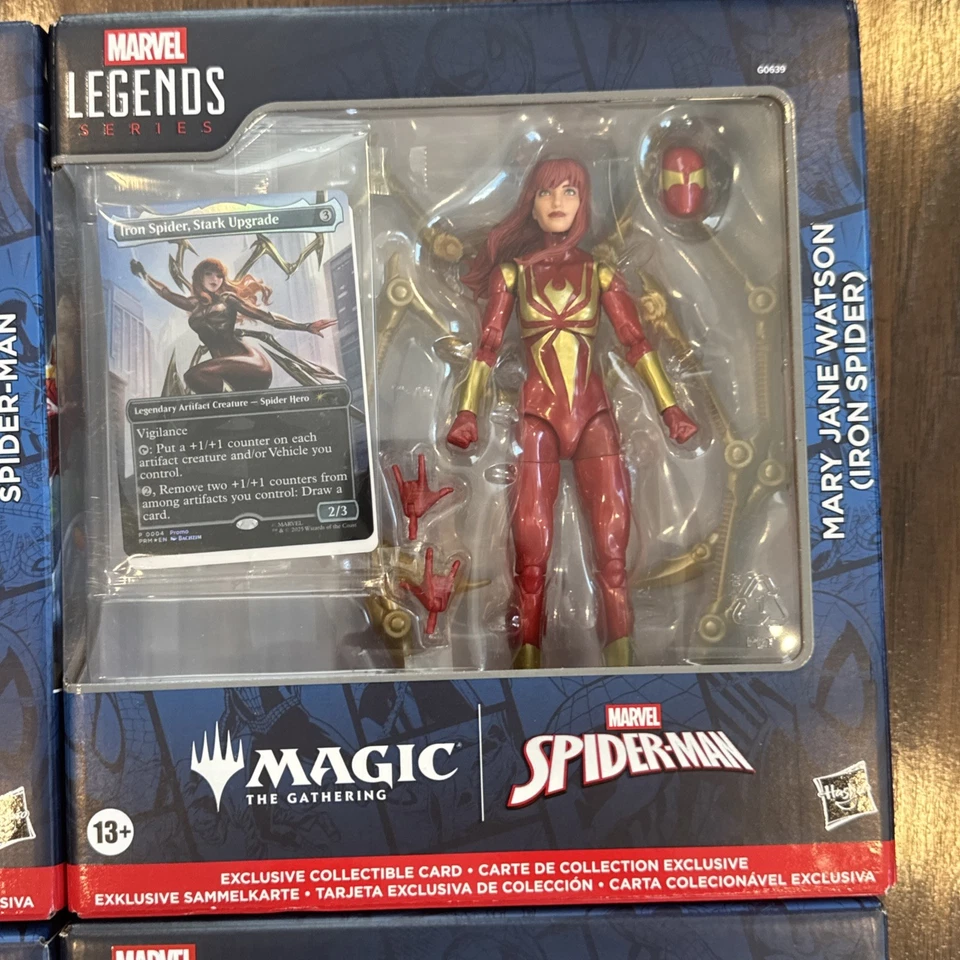 IN HAND! Marvel Legends Magic the Gathering SPIDER-MAN 6" Hasbro Figure Set of 4 - Image 3 of 4