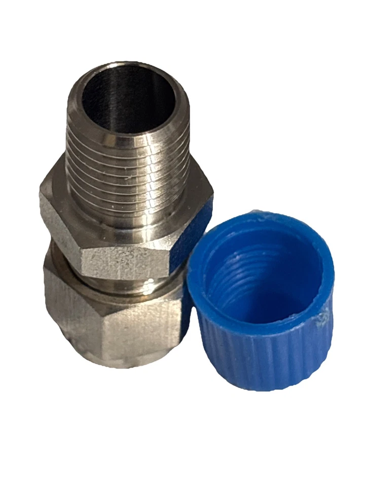 (2) INNIO WUAKESHA adjustable compression fitting 1/4 NPT Thread 3/8 In Tube - Image 4 of 4