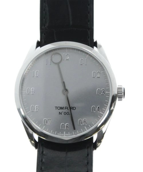 TOMFORD Watch Men Black Silver Secondhand