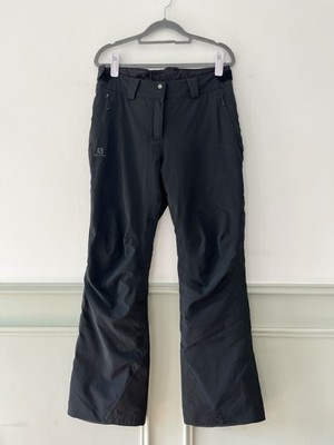 Salomon Salopettes schwarze isolierte Skihose Damen Größe M