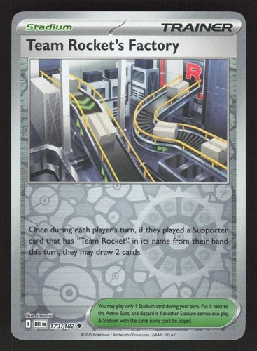 Team Rocket's Factory 173/182 Reverse Holo Destined Rivals NM