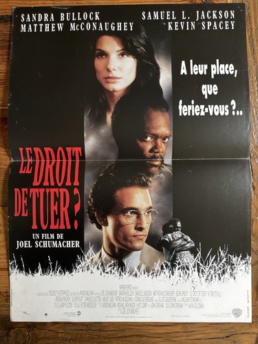 A Time to Kill französisches Filmplakat 15"23 1996 Matthew McConaughey S Bullock (B) - Bild 1 von 4