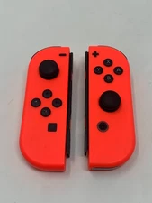 🔥 🔥 Official Nintendo Switch Joy-Con - L/R Neon Red Joy Con HAC-015/HAC-016