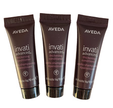 3 x Aveda Invati Advanced Thickening Conditioner 10 ml Each Travel Size New