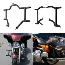 Front / Rear Flat Out Crash Bar for Harley Touring Road King Street Glide 97-08