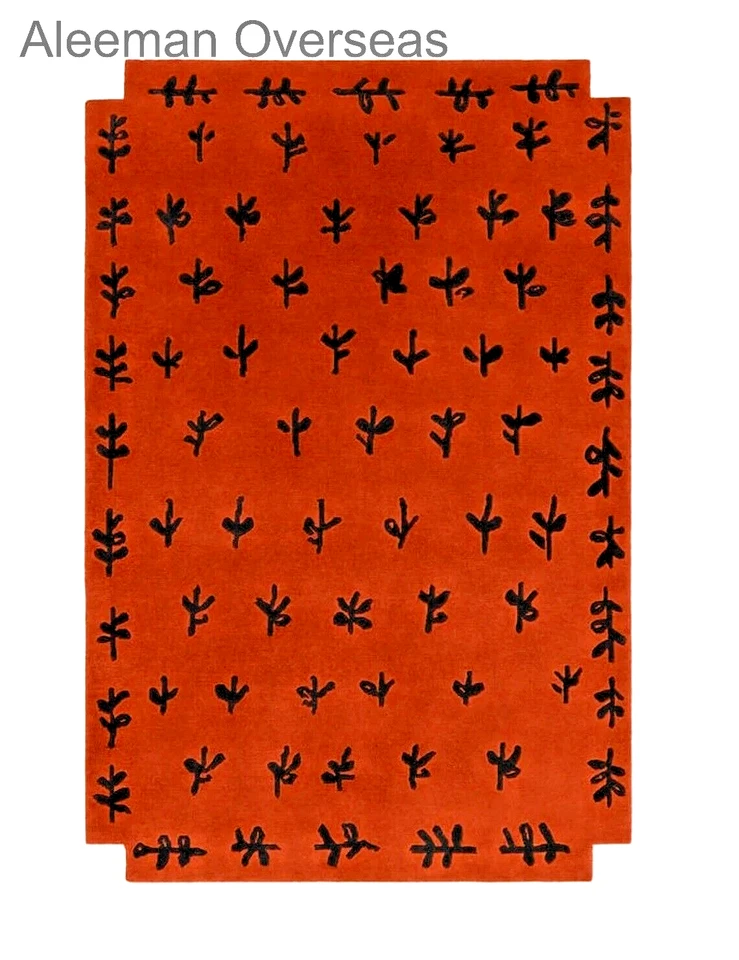 Luxury Handmade Modern Design Hand Tufted Rugs 100% Wool Area Rugs Living Room - Image 2 of 4