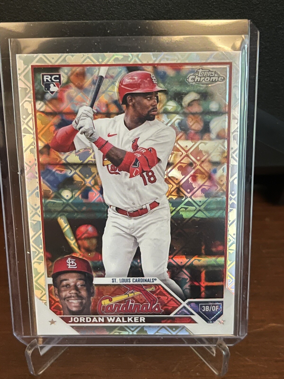 2023 Topps Chrome Logofractor Jordan Walker RC #209 St. Louis Cardinals