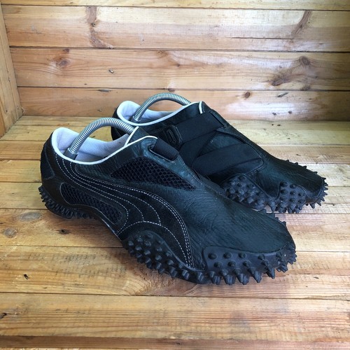VINTAGE Y2K Puma ONU Mostro Nero Pelle Scamosciata Scarpe Da Ginnastica  APPUNTITE MISURA UK 8 | eBay
