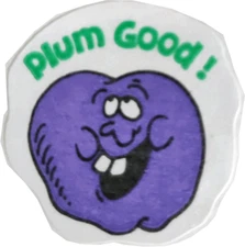 Vintage 80s Matte Trend Scratch & Sniff Sticker - Plum - Good