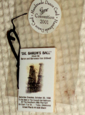 GENE MARSHALL OIL BARON'S BALL DANCE CARD-NEW IN SLEEVE!ASHTON DRAKE-RARE!