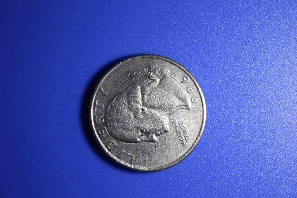 1996-P Washington Quarter Error Struck Through Grease  Bu (U3) - Image 4 of 4