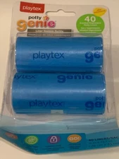 Playtex Potty Genie Disposable Liners - 2 Rolls Potty Training - 40 TOTAL BAGS
