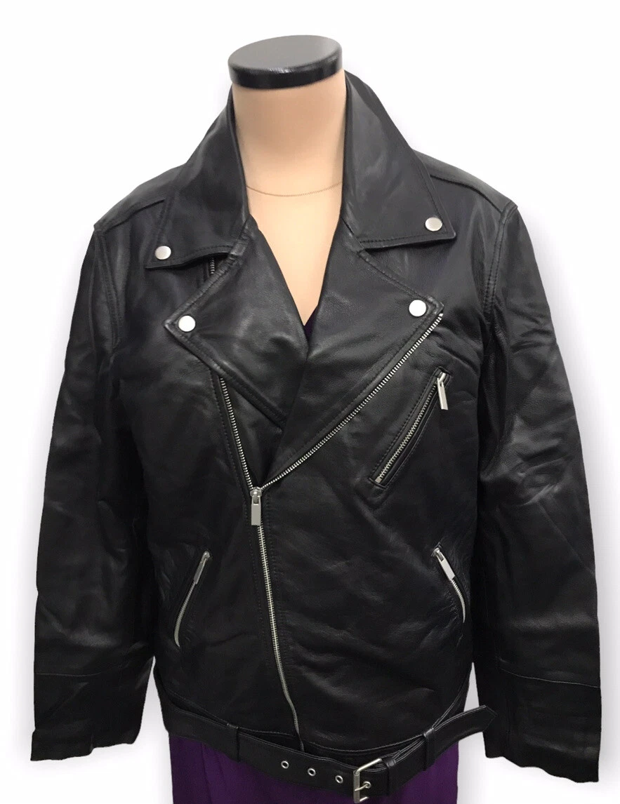 Topman biker clearance leather jacket
