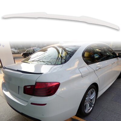 Painted M4 Style ABS Trunk Spoiler For BMW 5 Series F10 Alpine White 300