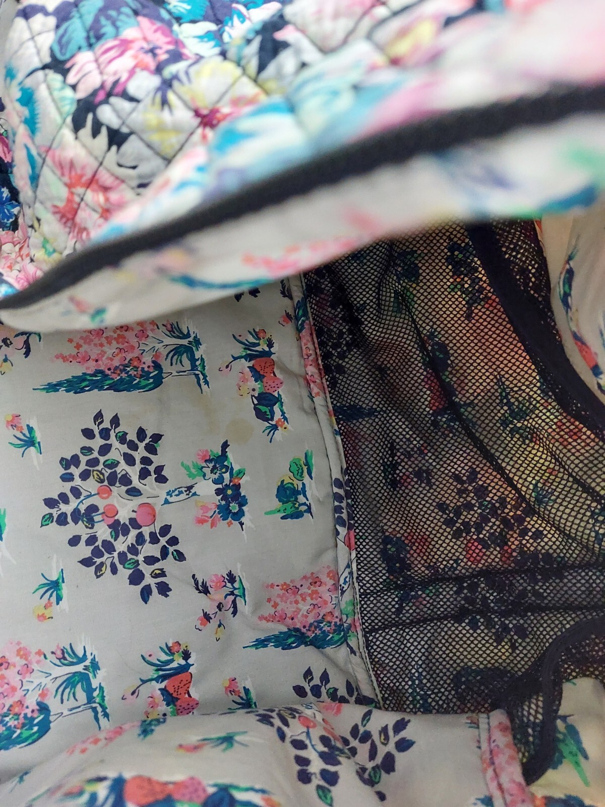 Vera Bradley Large Duffel Travel Bag Garden Grove eBay