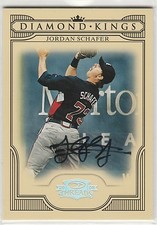 2008 Donruss Threads Diamond Kings Signatures #1 Jordan Schafer 37/199 autograph