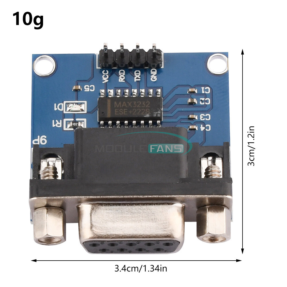 RS232 Adapter 2PCS SP3232 Root Module Connector Chip RS232 To TTL Small ...