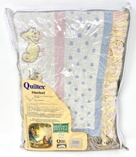 Beatrix Potter Original Nursery Blanket Woven Throw Vintage Collectable