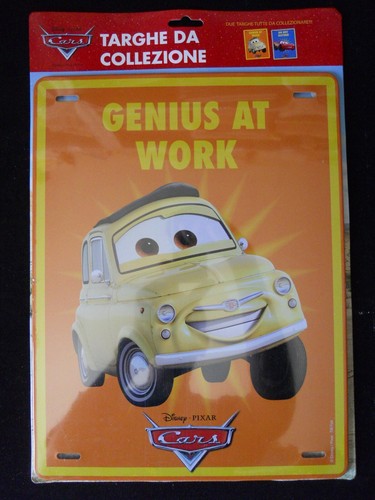 Targa in metallo License Plate Metal CARS Luigi Fiat 500 Pixar Disney 35x25 cm  - Bild 1 von 1