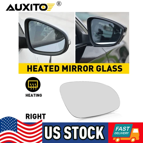 Passenger Side Mirror Glass for 2011-2019 Volkswagen VW Passat Jetta Beetle CAR