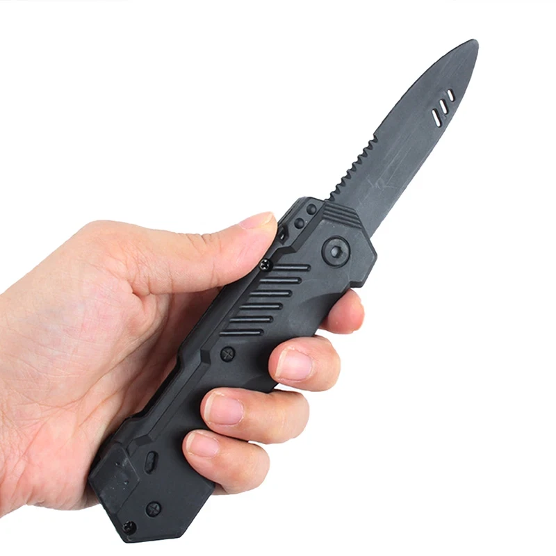 Trick Costume Knife  Fake Prank Retractable Dagger Halloween Prop Dess Up Black - Image 3 of 3